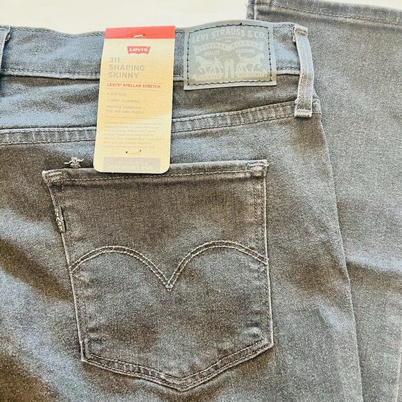 LEVI'S Women's Black 311 Shaping Skinny Jeans Size 16 short 33Wx30L NWT (A0127) - Picture 6 of 8